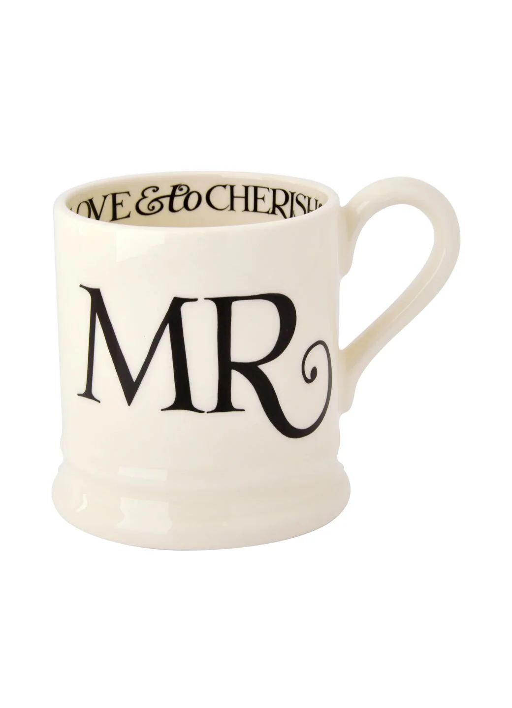 Black Toast 'Mr & Mrs' Set of 2 1/2 Pint Mugs Boxed - Image 3