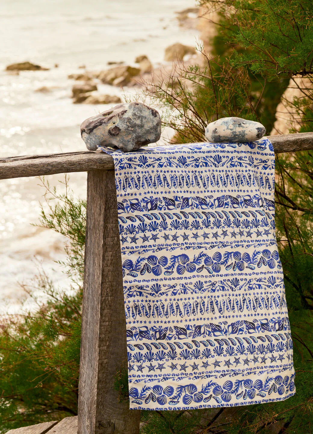 Blue Shells Table Runner