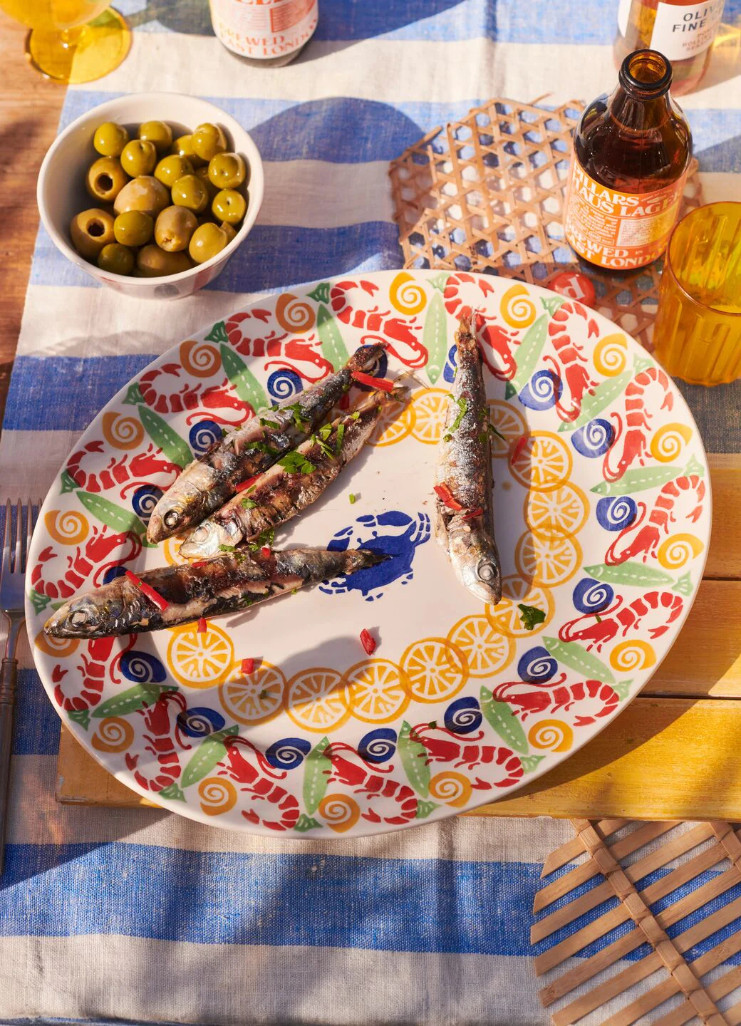 Crabs & Shrimps Medium Oval Platter