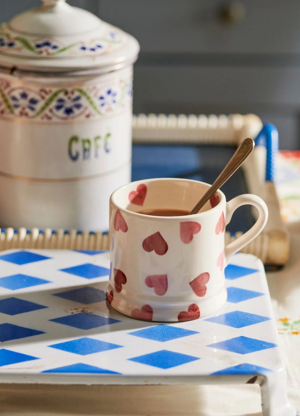 Pink Hearts Small Mug - Image 7