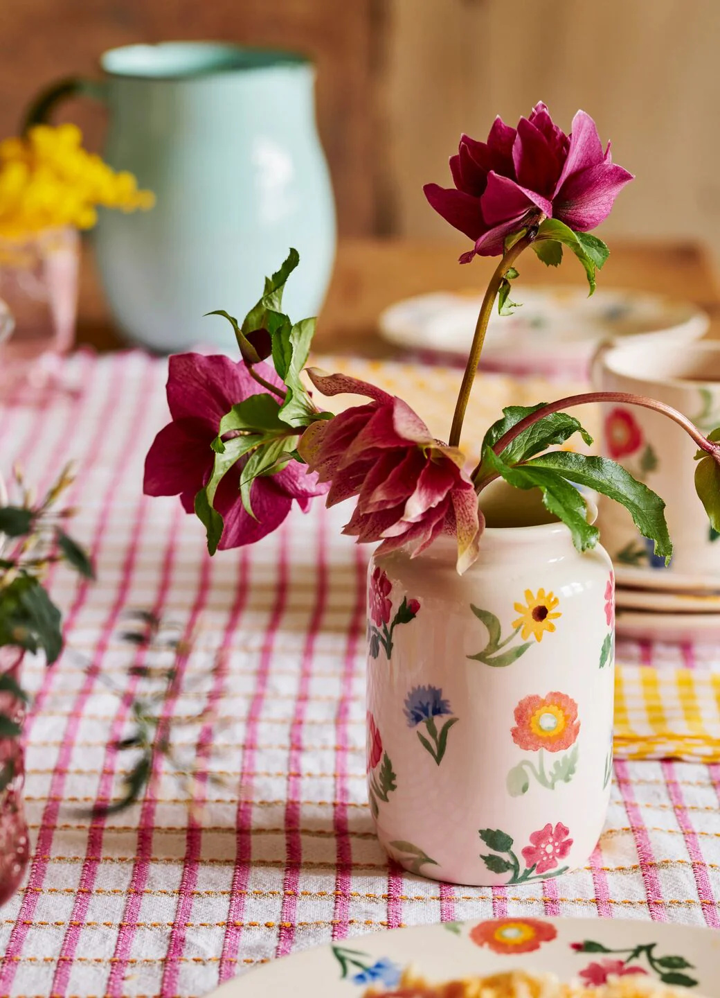 Poppies & Pinks Medium Jam Jar