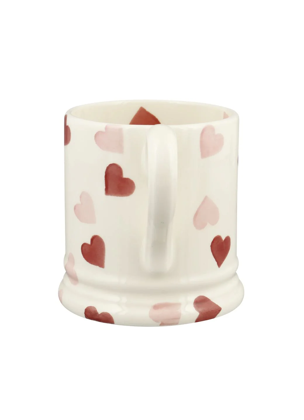 Seconds Pink Hearts 1/2 Pint Mug - Image 3