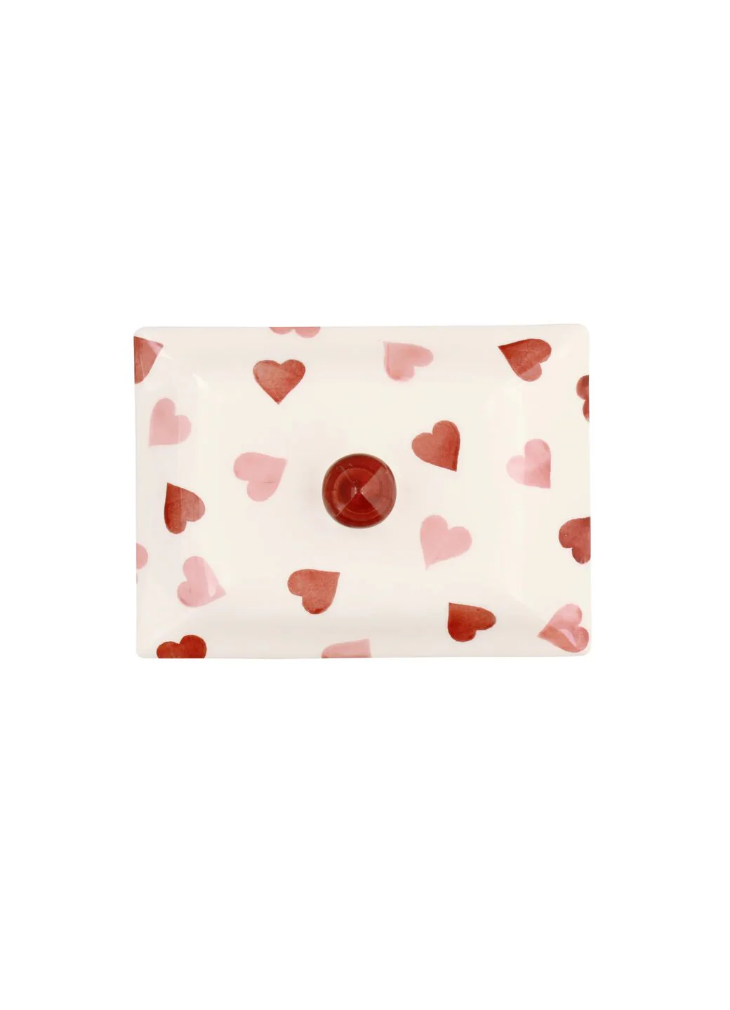 Seconds Pink Hearts Small Butter Dish - Image 6