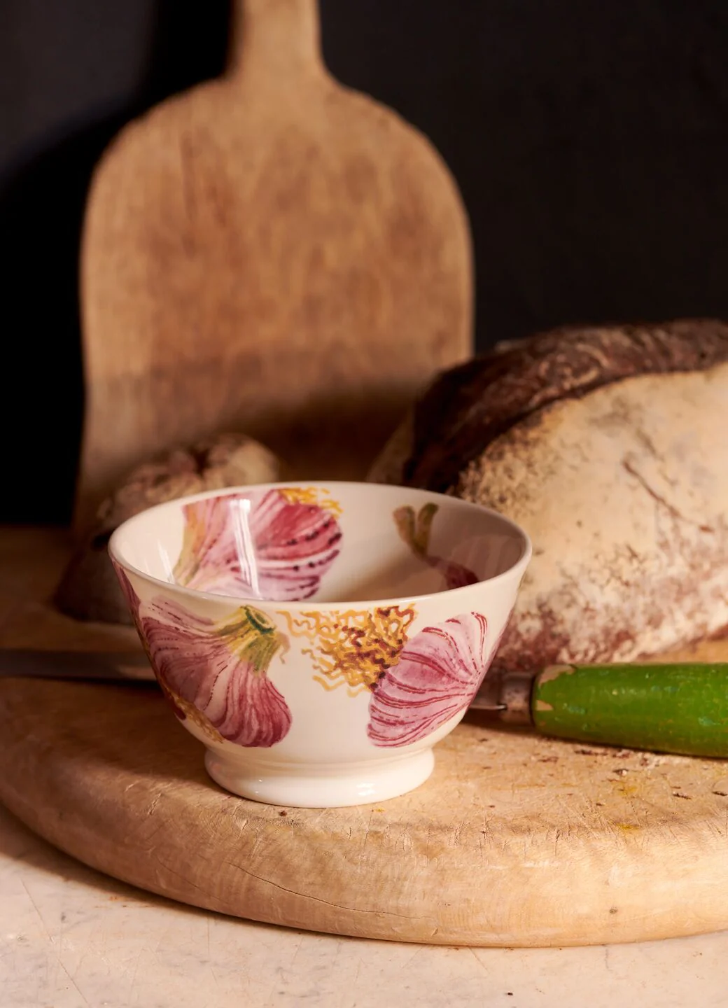 Vegetable Garden Garlic Small Old Bowl